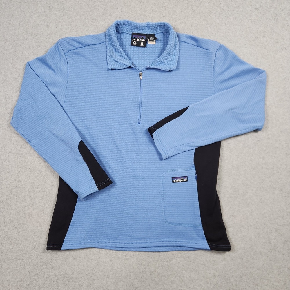 Vintage Patagonia Pullover Womens Medium Blue R1 Regulator Polartec USA Made